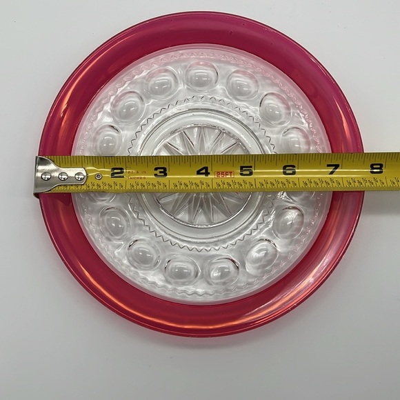 Vintage Tiffin-Franciscan King's Crown Ruby Red Flashed Salad Plates (Set of 6) - Picture 9 of 9